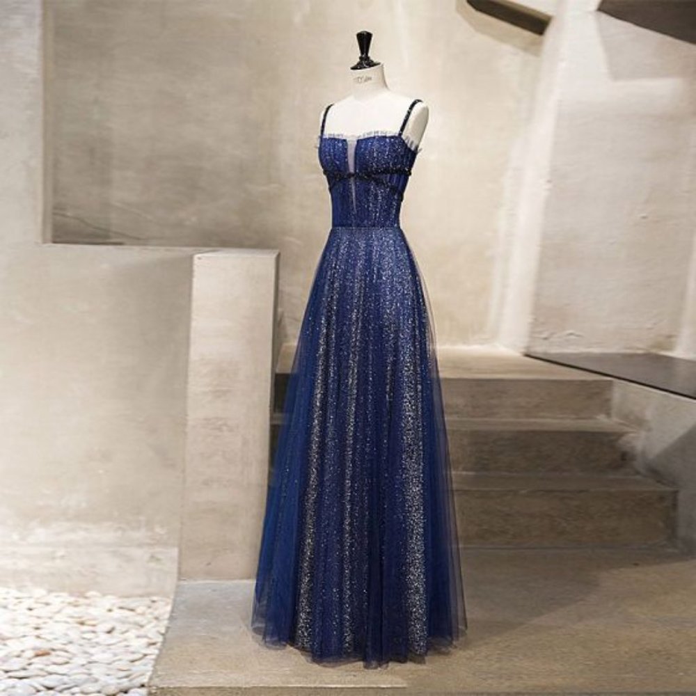 Starry Night Royal Blue Evening Dress (SIZE SMALL)